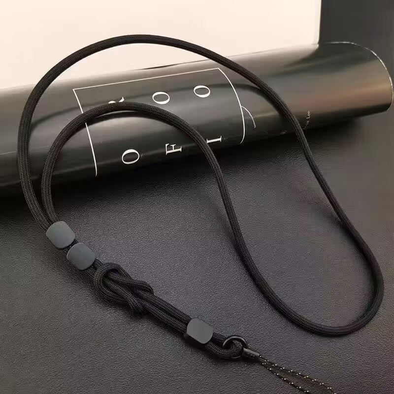 Long Minimalist Double-usage amovible téléphone réglable Lanyard