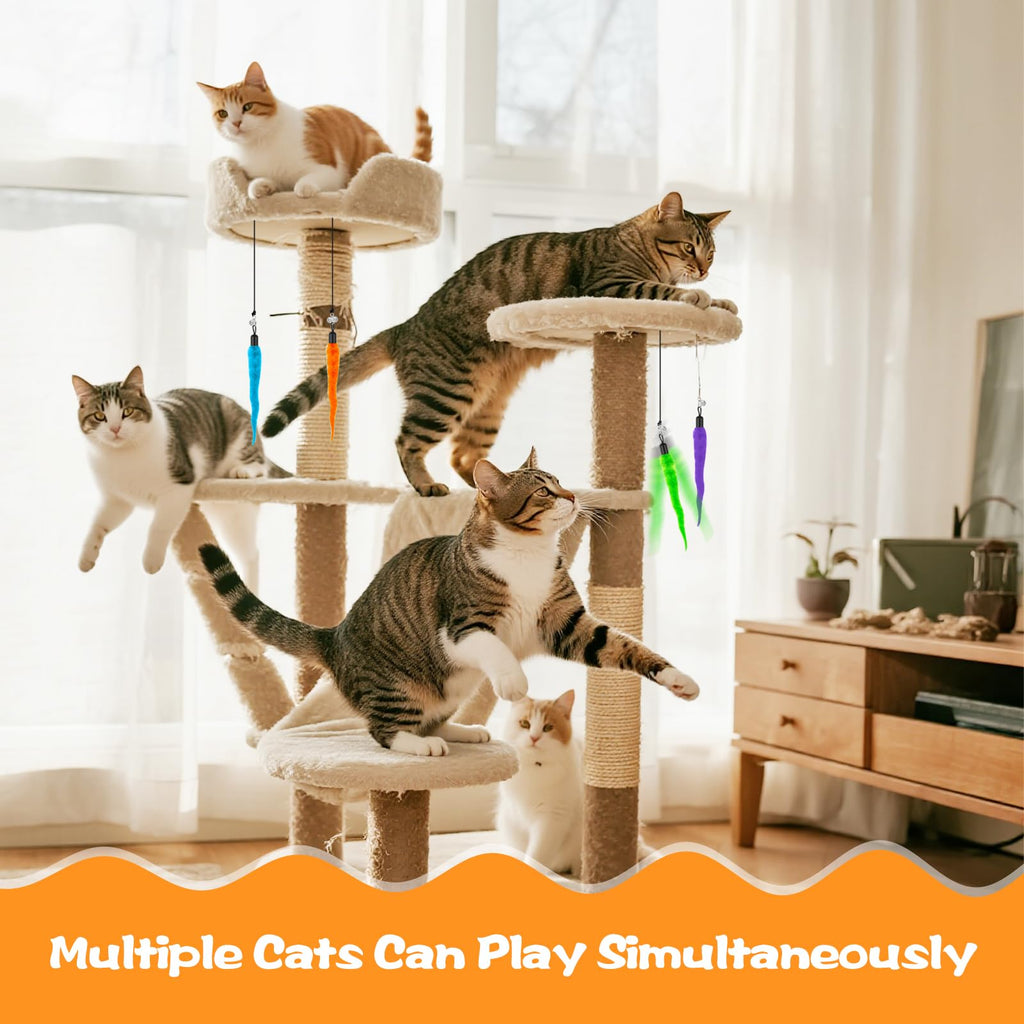 10PCS Cat Worm Toy