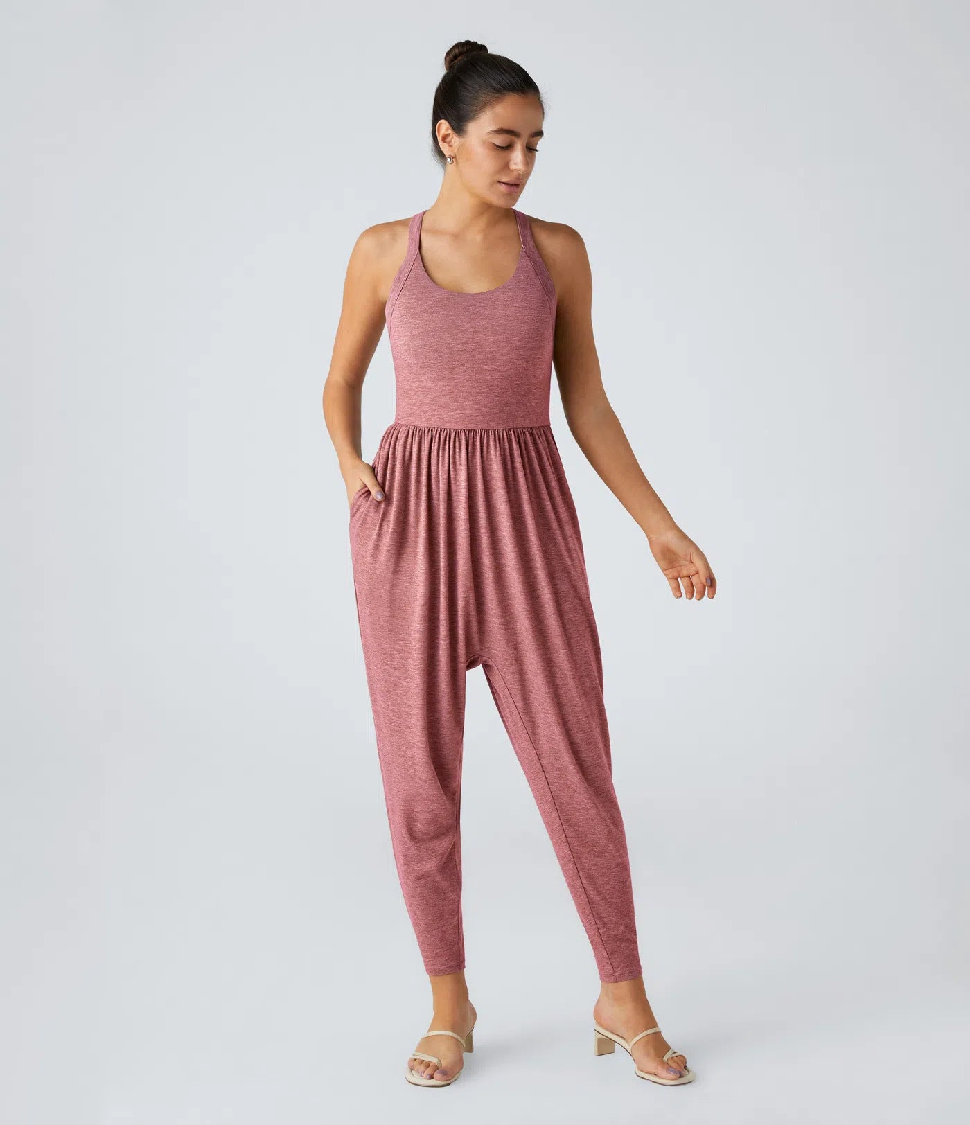 Femmes Strappy Sexy Jogger combinaison de saut Butt soulever une pièce Outfit