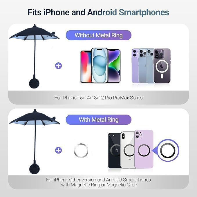 Magnetic Retractable Mobile Phone Parapluie