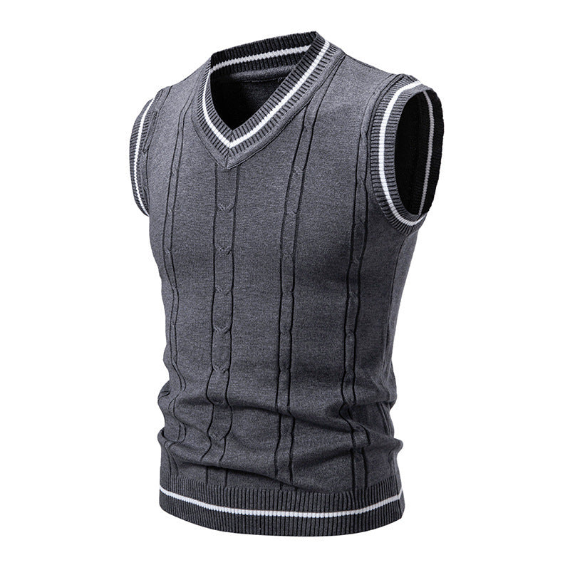 AutomneHiver Hommes Mode tendance Vest Chandails