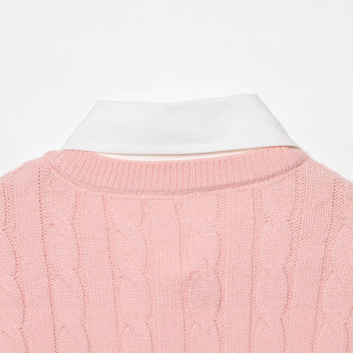 Stylish Minimalist Versatile Letter-broidered Patchwork Top
