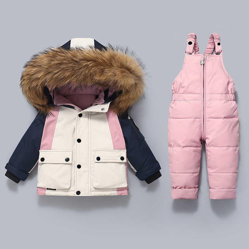 Veste et survêtements de bille épaissies pour enfants