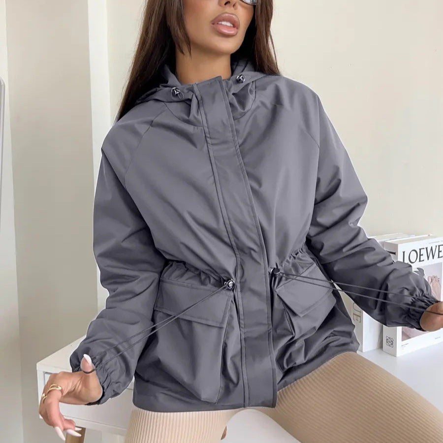 Veste de mode européenne et américaine casual pour femme à manches longues