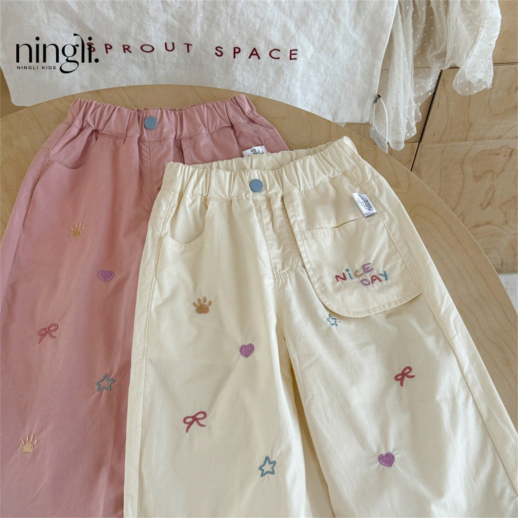 Vêtements de travail pour filles Pantalons pour enfants style occidental et mode
