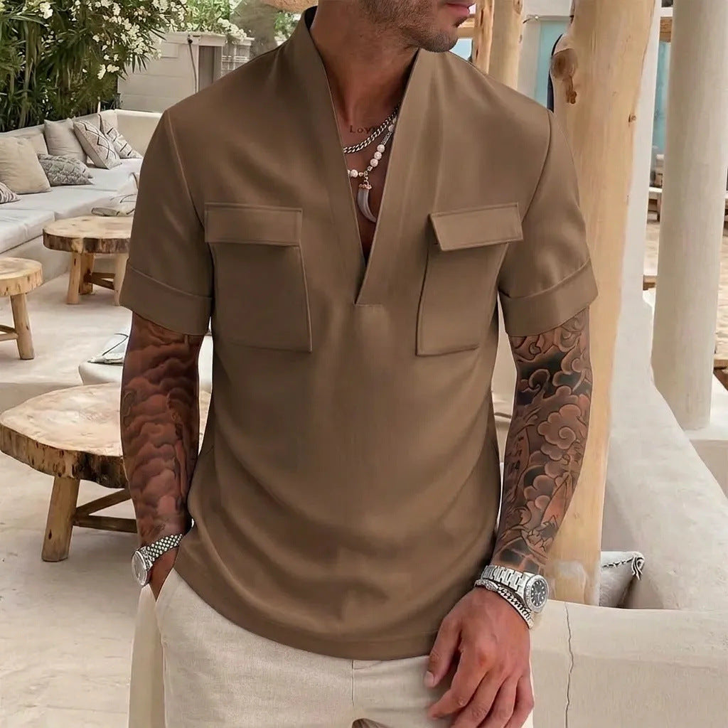 Chemise de base pour hommes occasionnels