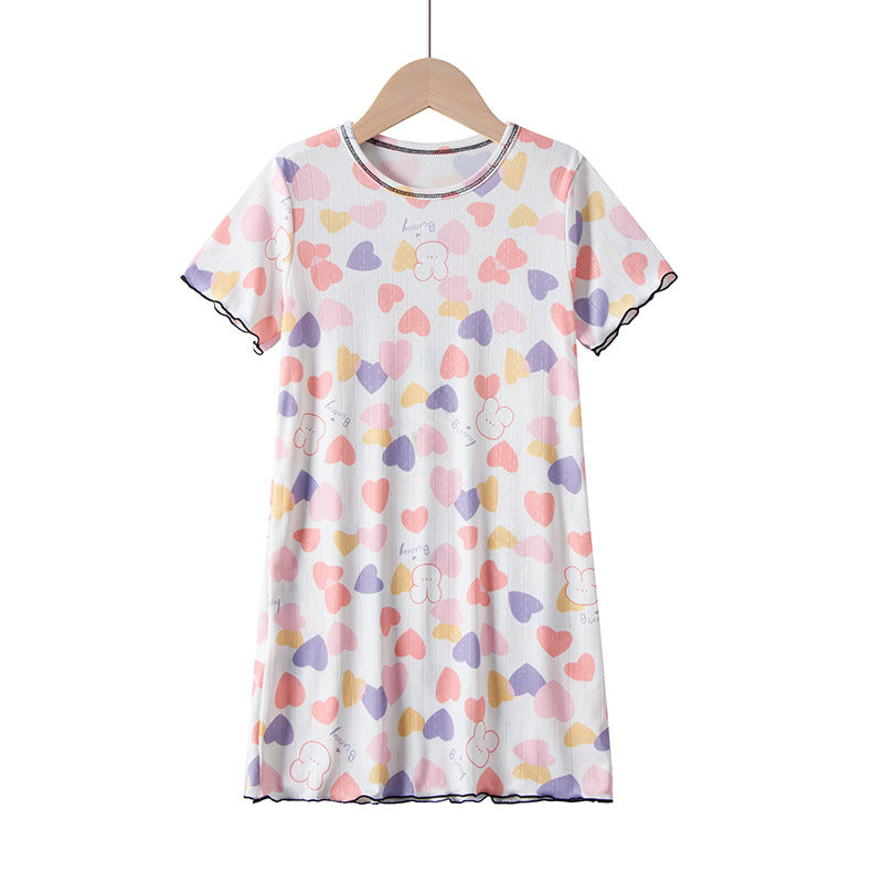 Ice Silk Girl Dentelle Dentelle Robe de nuit