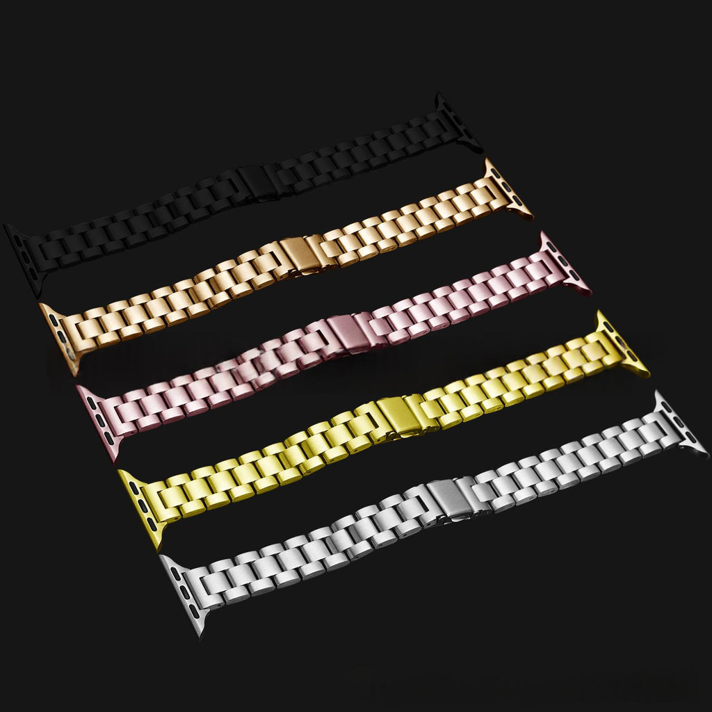 Bracelet de montre en acier inoxydable style snakeskin pour femmes
