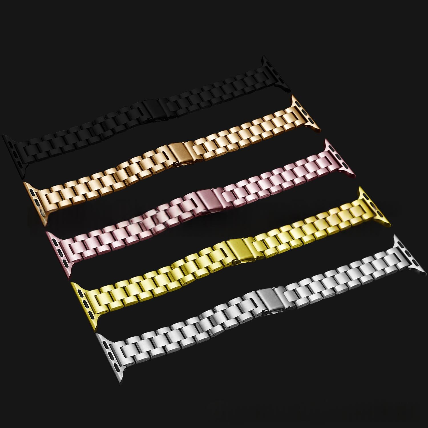 Bracelet de montre en acier inoxydable style snakeskin pour femmes