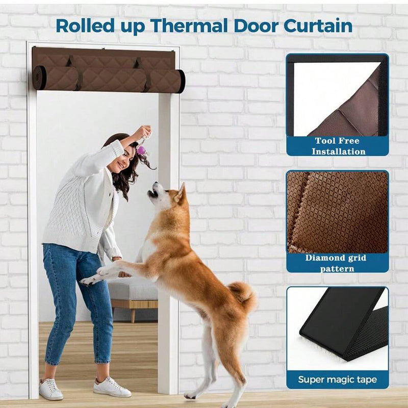 Rideau de porte isolant thermique magnétique