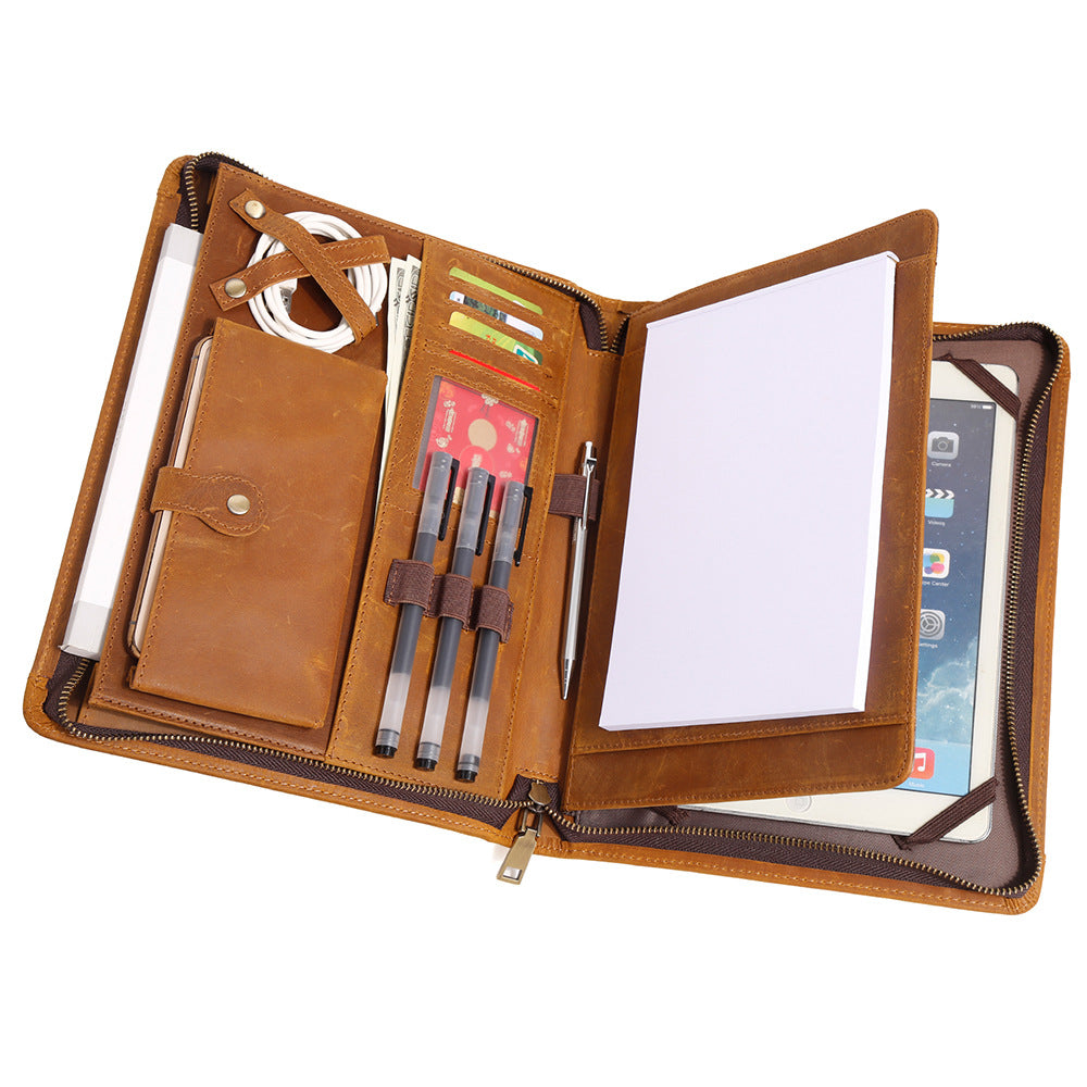Cowhide Coque de protection informatique Sac en cuir