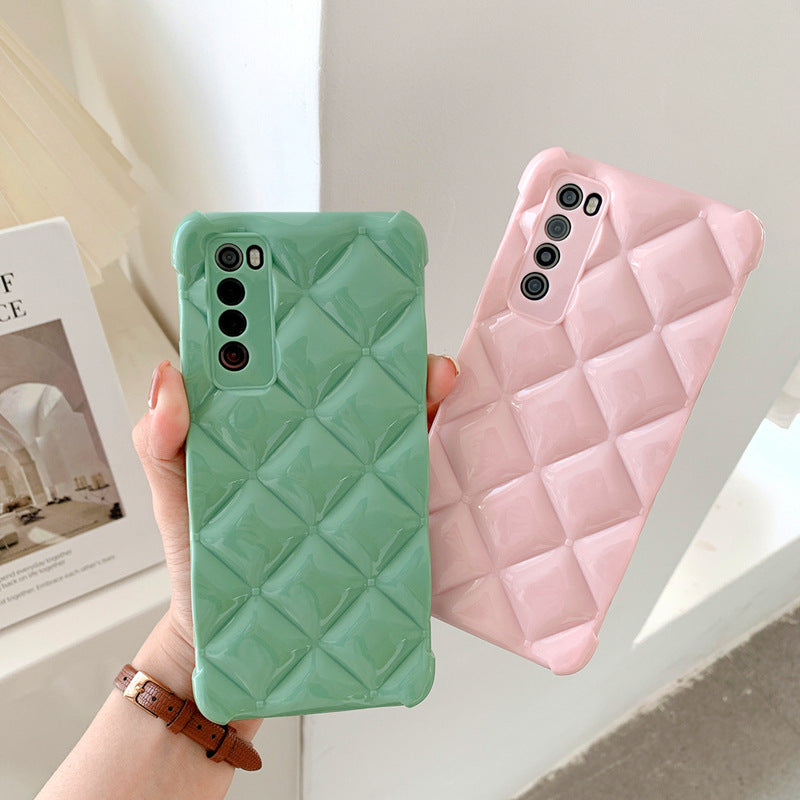 Boîtier de téléphone cellulaire diamant de silicone