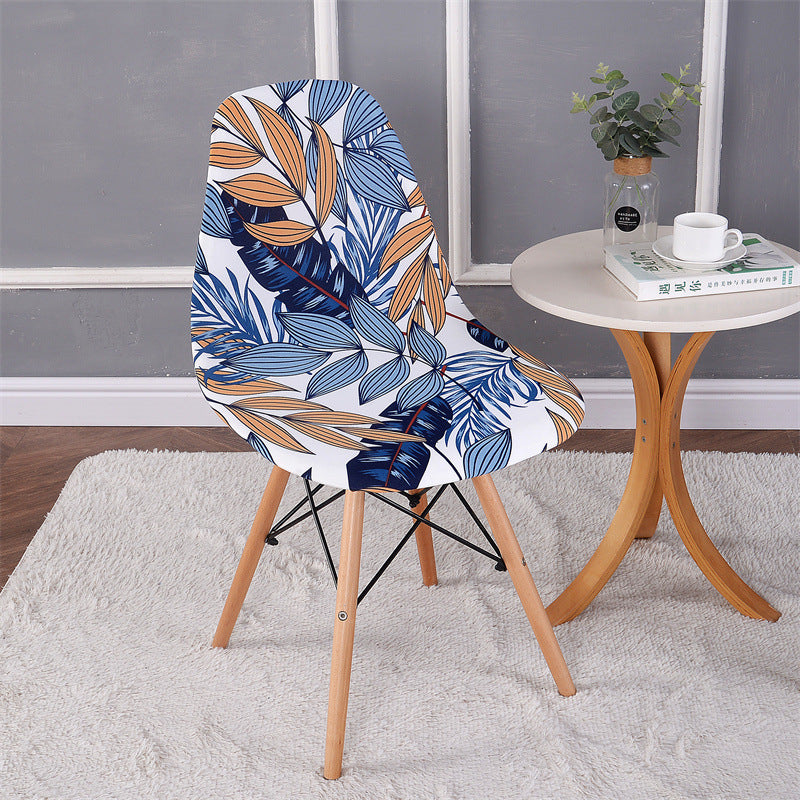 Couverture moderne de chaise en coque élastique imprimée simple