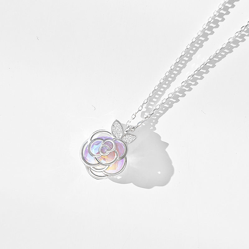 Camellia Advanced Design Niche délicate collier de collier de fleur Bracelet
