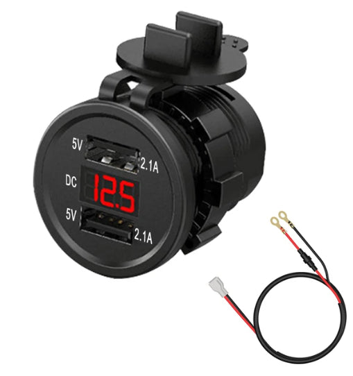 Chargeur de voiture de moto Imperméable Chargeur rapide