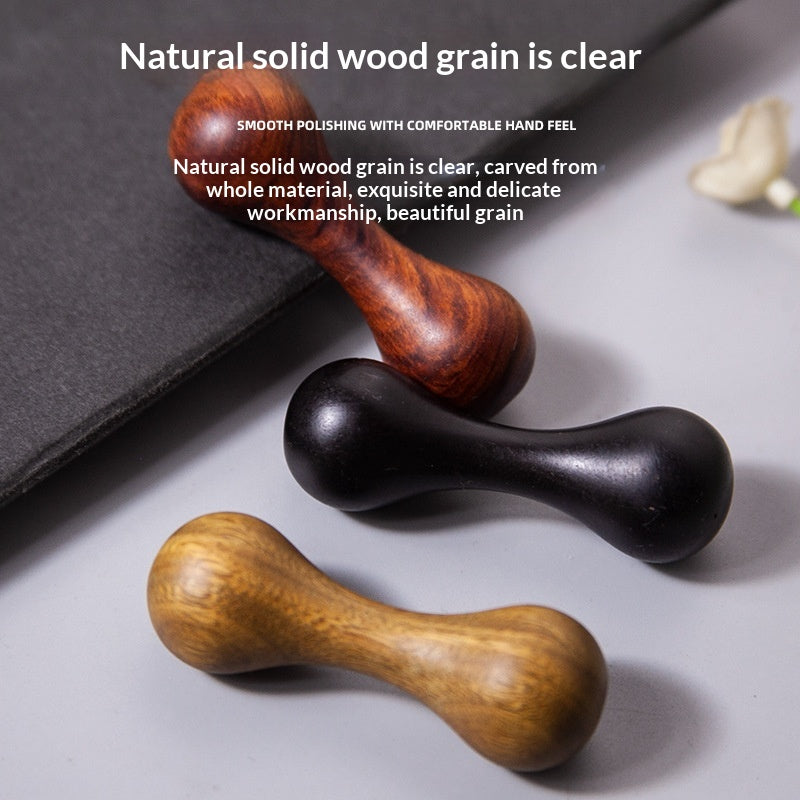 Fingertip Dumbbell Jouet à main en bois favorise la dextérité du doigt et la relaxation articulaire