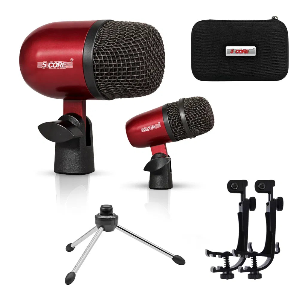 5 Core Conga Mic Snare Tom Set Professional XLR Cardioïde Condenseur Instrument Microphone K