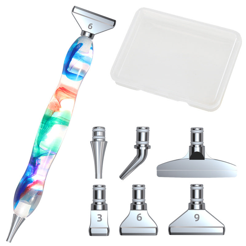 Ensemble d'outils de peinture diamant alliage tête de stylo bricolage