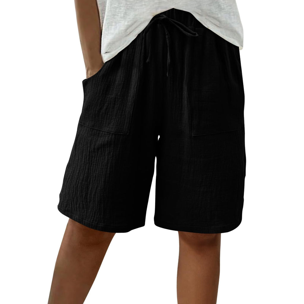 Short en coton lin