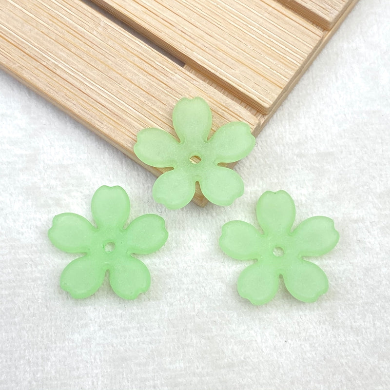Perles 5-Petal Acrylique Matte