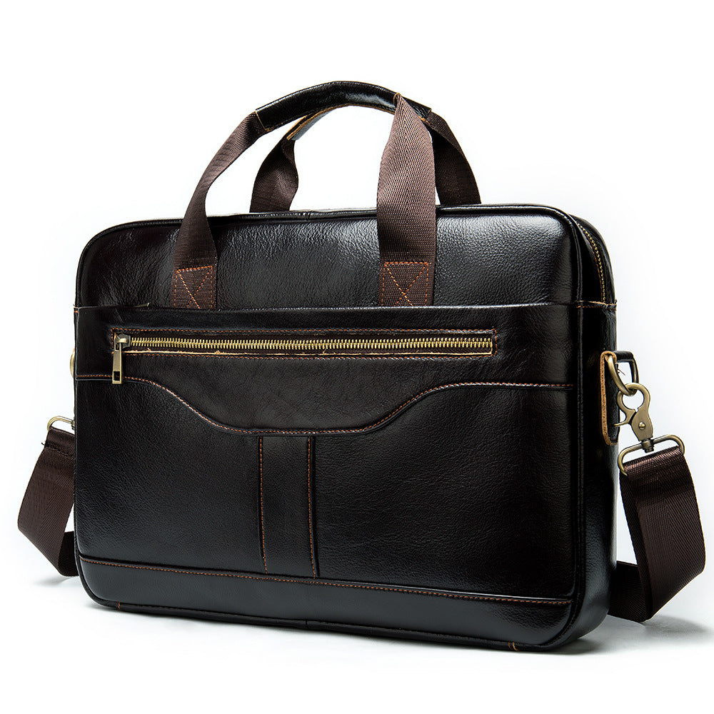 Porte-monnaie en cuir pour hommes Sac pour hommes de première couche Portable