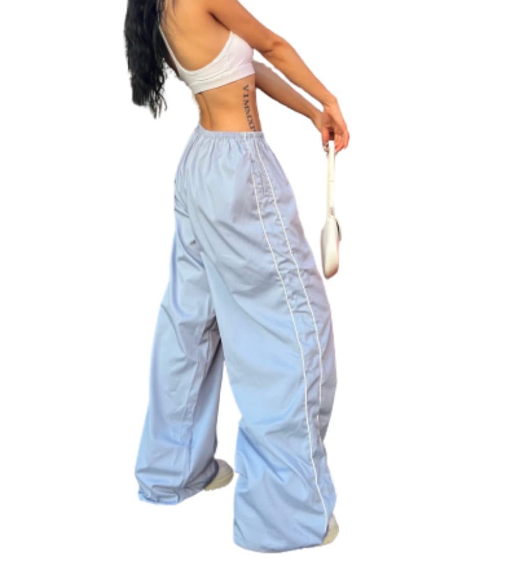 L'été des femmes arrivée Unique cordon latéral Casual élastique taille multi couleur pantalons longs