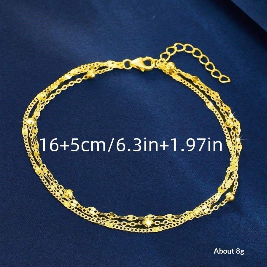 Fashionable Lip-chain Multi-couche Bracelet empilé