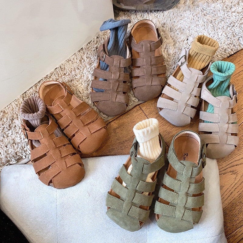Garçons et filles Real Sac en cuir Sandales de plage