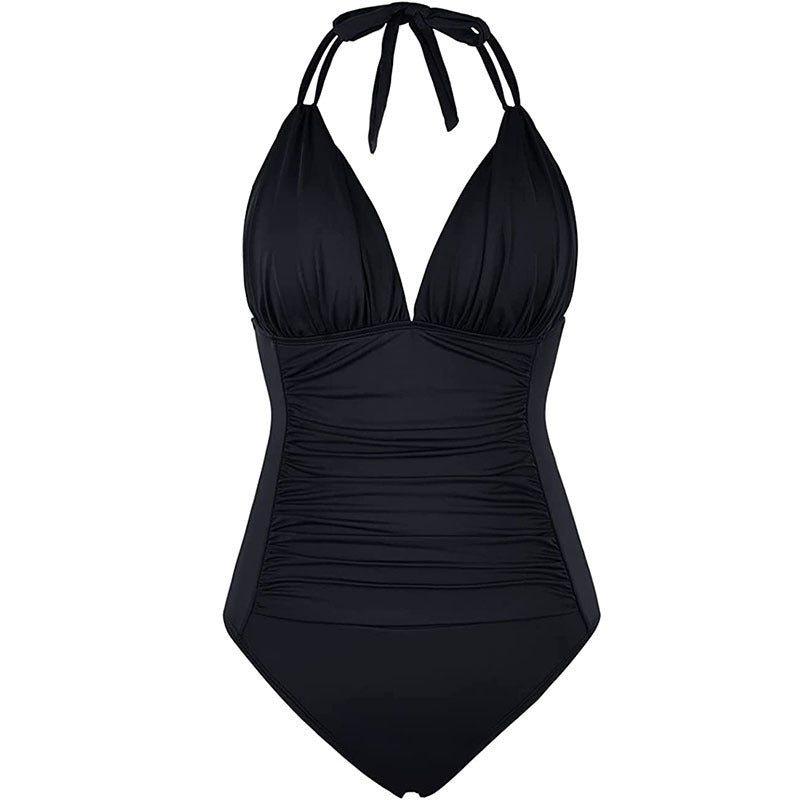 Maillot de bain en une seule pièce sans arrière, multicolore