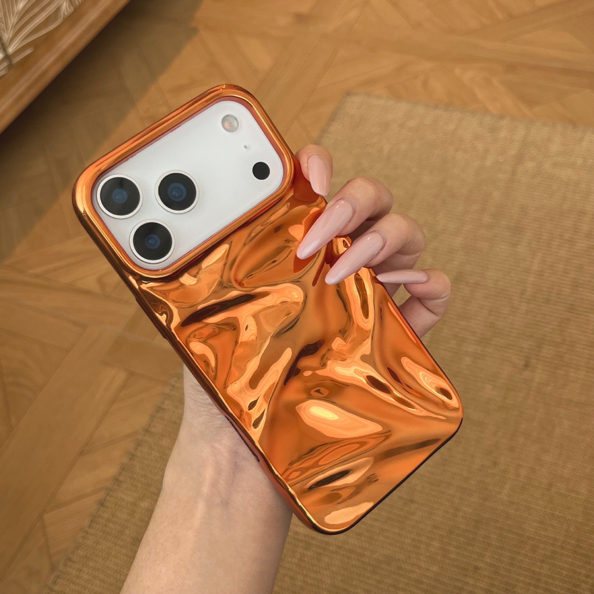 Soft Shell haute qualité électroplacant orange eau Ripple approprié