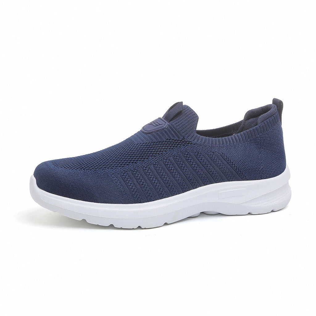 Hommes Flyknit Slip-On Casual Sports Mesh Chaussures de marche