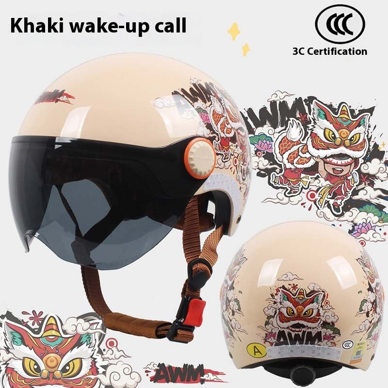 Cute Cartoon Windscreen Casque de voiture électrique