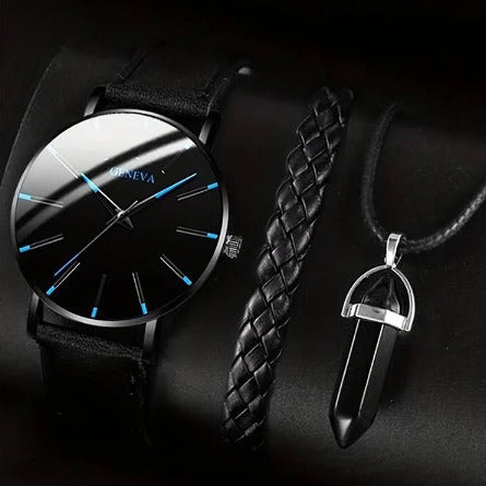 Montre de ceinture pour hommes d'affaires