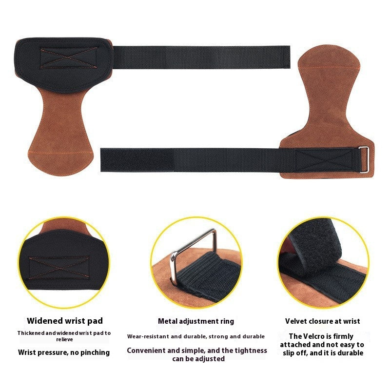 Sports Haltérophilie Protecteur de main Velcro Gants réglables Non-dérapant résistant à l'usure