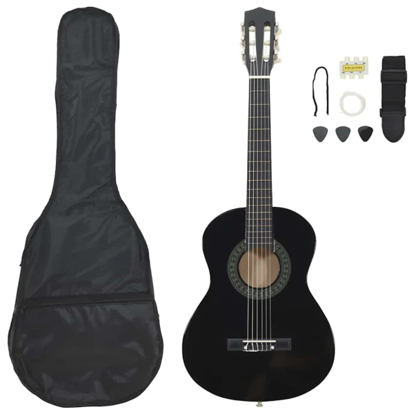 Set de guitare classique 12 pièces pour débutants 4-4