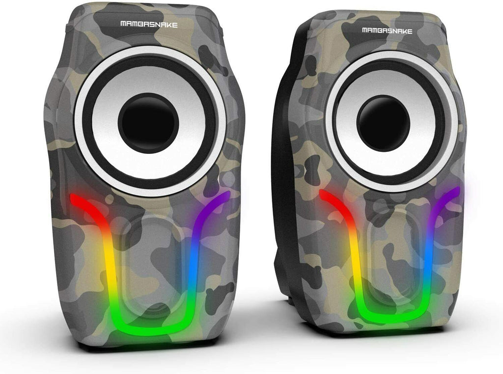 Haut-parleurs d'ordinateur RGB filaires