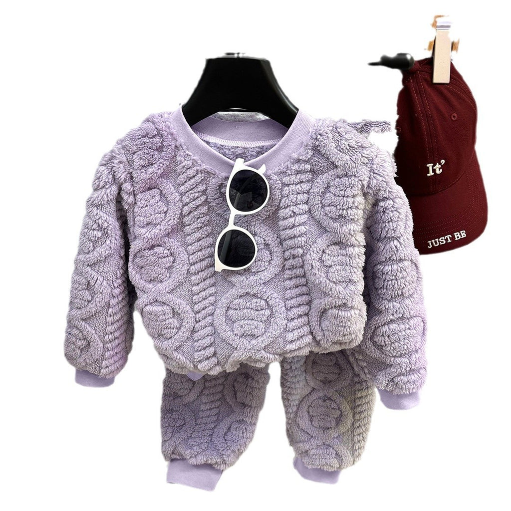 Pyjama de style coréen pour filles en couleur solide
