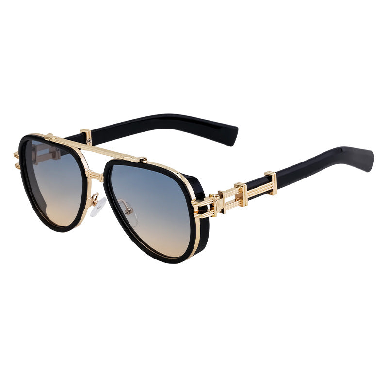 Lunettes de soleil européennes et américaines de style punk haut de gamme pour hommes