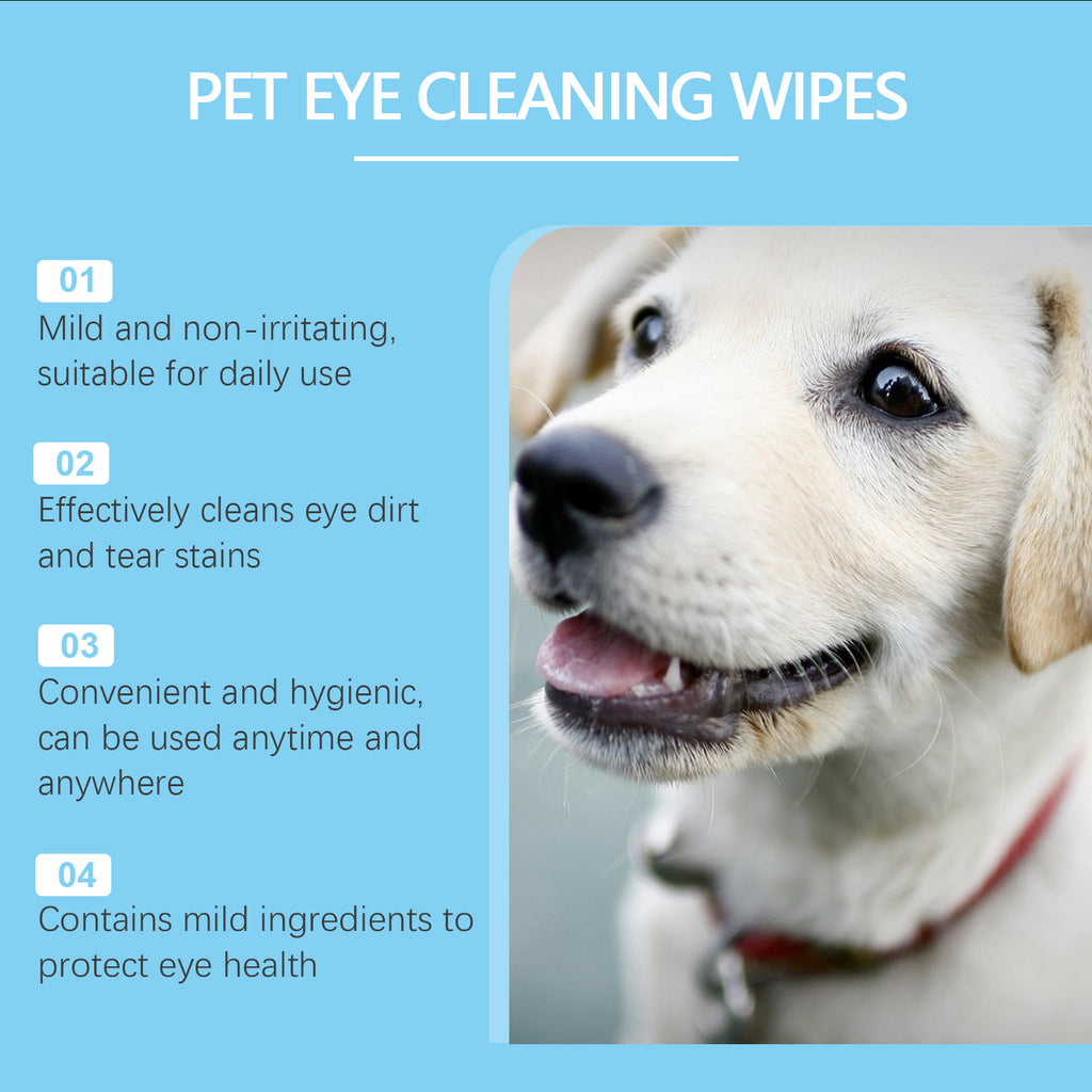 Wipes de nettoyage des yeux pour chiens et chats
