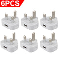 Adaptateur de secteur de prise USB 3 broches pour téléphones