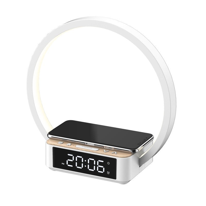 Téléphone portable côté lit 10W Petite lampe de nuit sans fil à trois en un