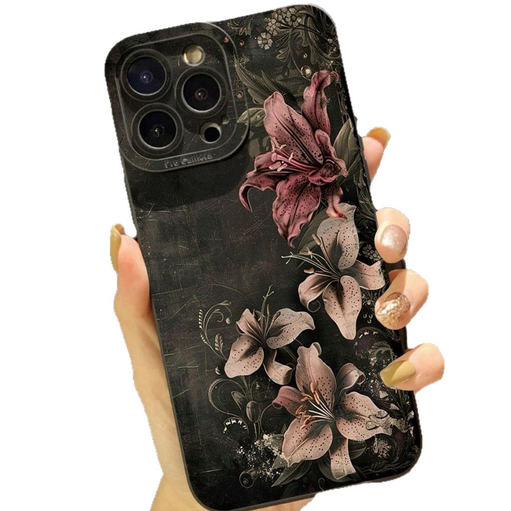 Convient pour 17 Pro Phone Case 16 Pro Pupil-eye Design 13 Fleurs Rose Blanc Personnalisé