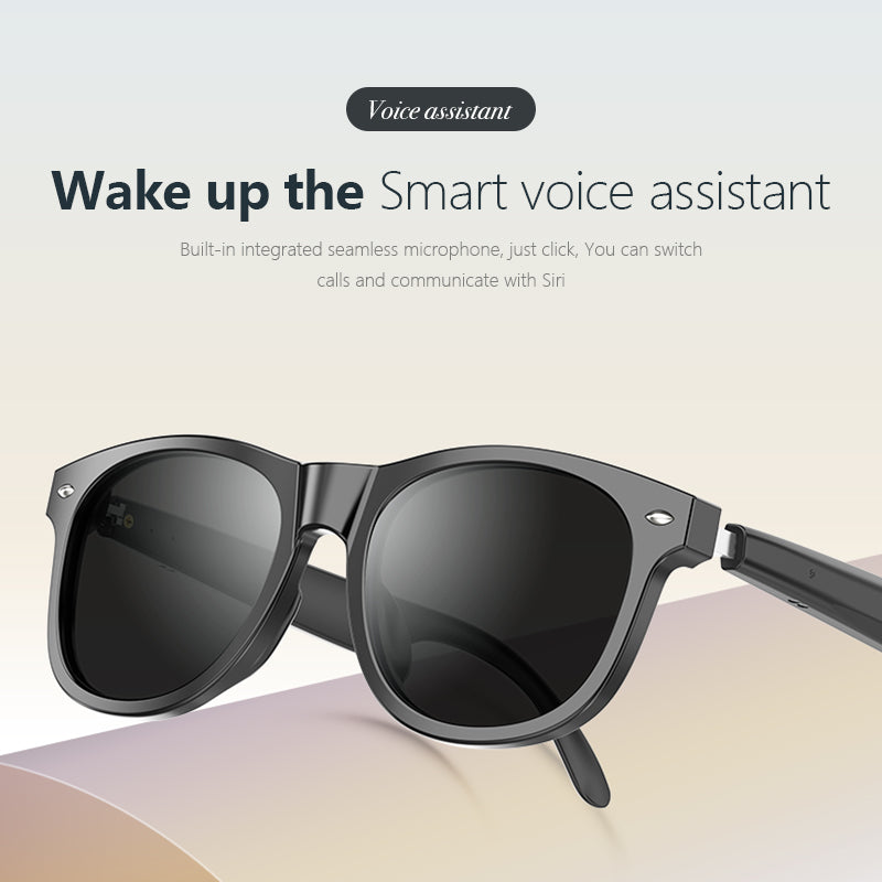 Lunettes de soleil intelligentes Lunettes Bluetooth intelligentes AI Smart Wearable à bas prix Étape dans le monde