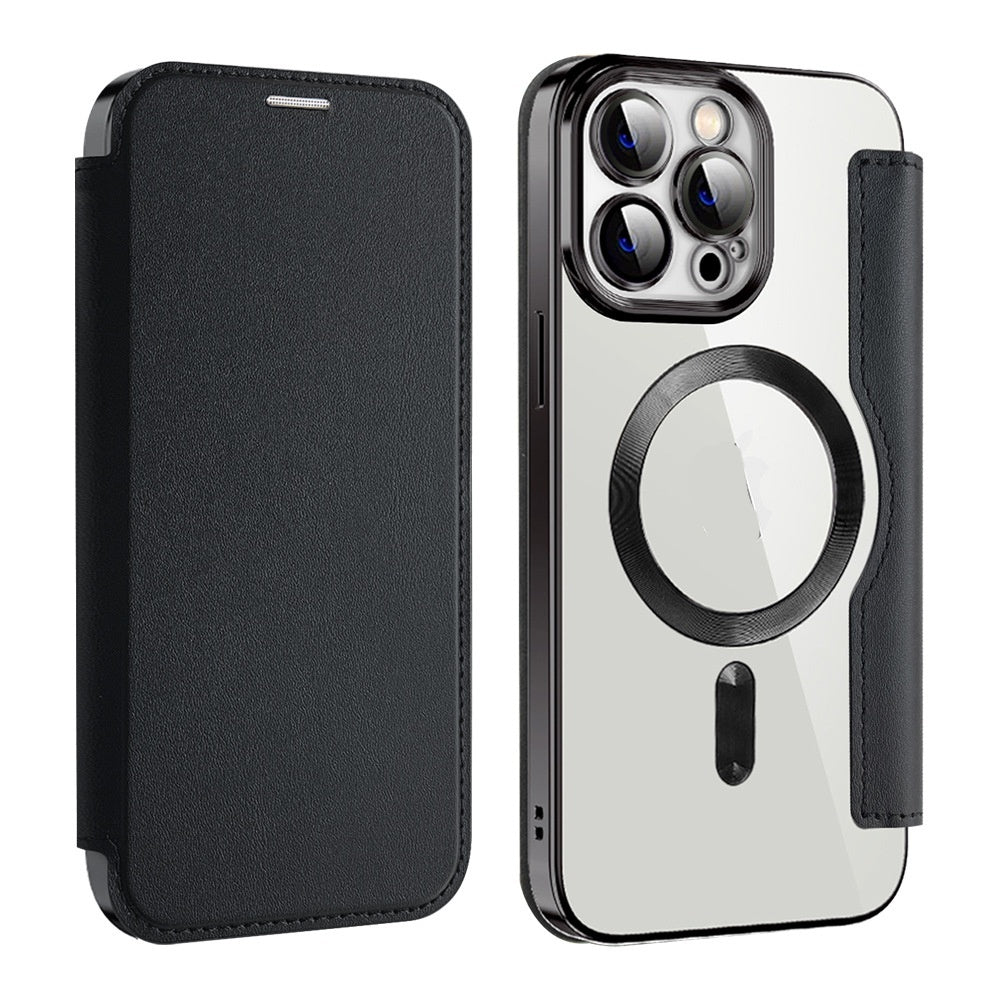 Boîtier de téléphone de protection sans fil de chargeur transparent