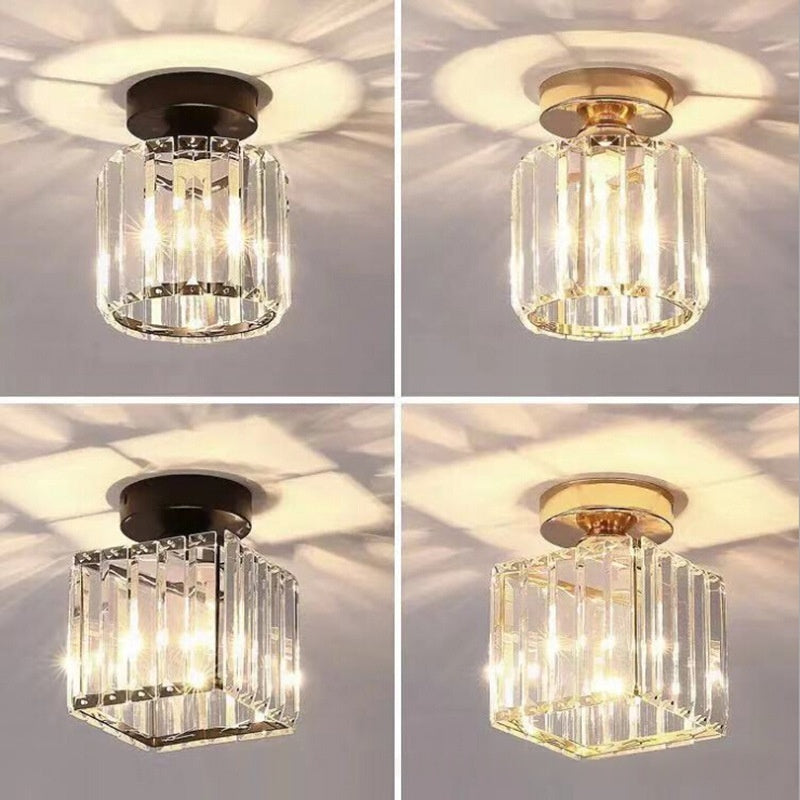 Creative personnalisé cristal plafond lumière Hallway lumière Balcon Flush Mount lumière