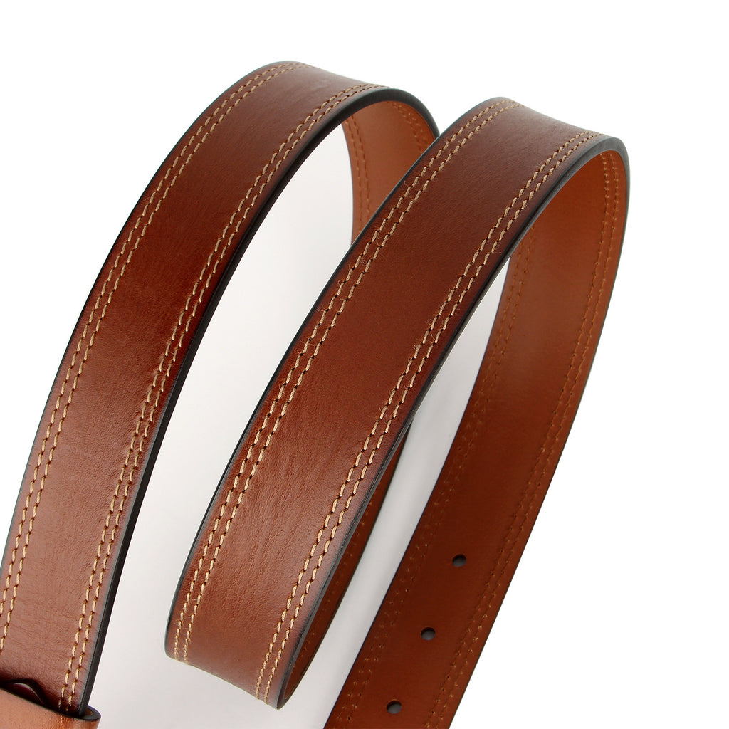 Ceinture vieillie en cuir de vache pleine fleur