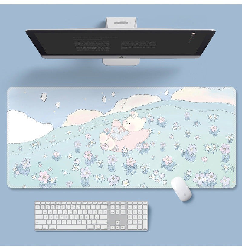 Fleur Mouse Pad Super mignon Cartoon Ordinateur portable Clavier Pad