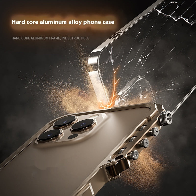 Boîtier de téléphone d'armure anti-retour approprié pour la dissipation de chaleur 15PRO MAX en alliage d'aluminium 16