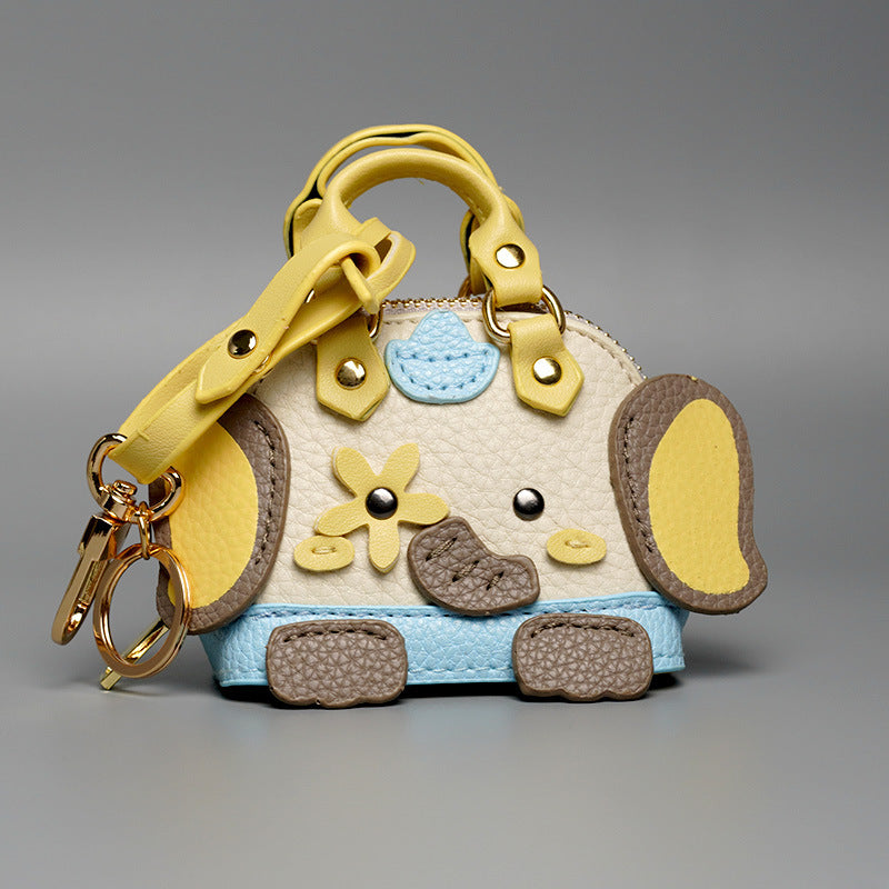 Little Elephant Donkey Accueil Pendentif Petit Sac Mignon Sac Charm Rouge à lèvres Headset Car Keychain