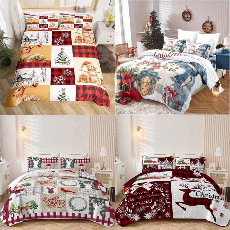 Ensemble de literie 3 pièces de Noël Hiver à vente chaude